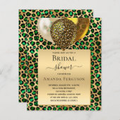 Budget Vrijgezellenfeest emerald green leopard bal (Voorkant / Achterkant)