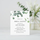 Budget Vrijgezellenfeest Eucalyptus Greenery Invit (Staand voorkant)