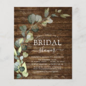 Budget Vrijgezellenfeest Foto Rustieke Houten Uitn Flyer (Voorkant)