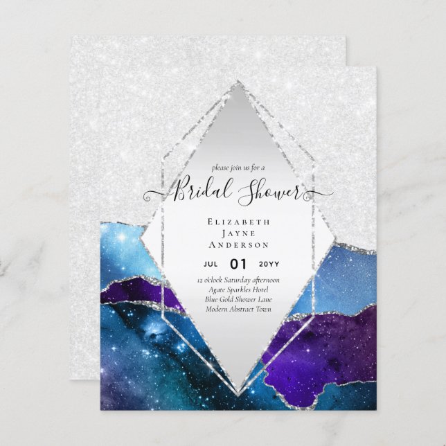 BUDGET VRIJGEZELLENFEEST Glittery AGATE Sparkle In (Voorkant / Achterkant)