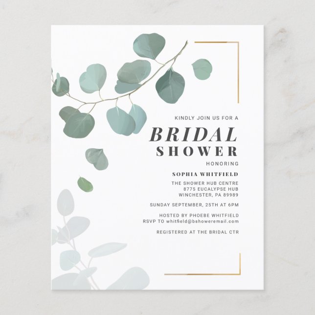 Budget Vrijgezellenfeest Greenery Eucalyptus Succu (Voorkant)