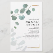 Budget Vrijgezellenfeest Greenery Eucalyptus Succu Briefpapier (Voorkant)