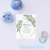 Budget Vrijgezellenfeest Greenery Magnolia Uitnodi Flyer (Enkel)