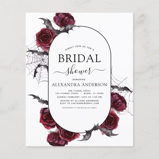 Budget Vrijgezellenfeest Halloween Autumn Herfst Flyer (Voorkant)