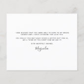 BUDGET Vrijgezellenfeest Honeycomb Hartelijk dank (Achterkant)