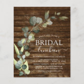 Budget Vrijgezellenfeest Luncheon Greenery Eucalyp Flyer (Voorkant)