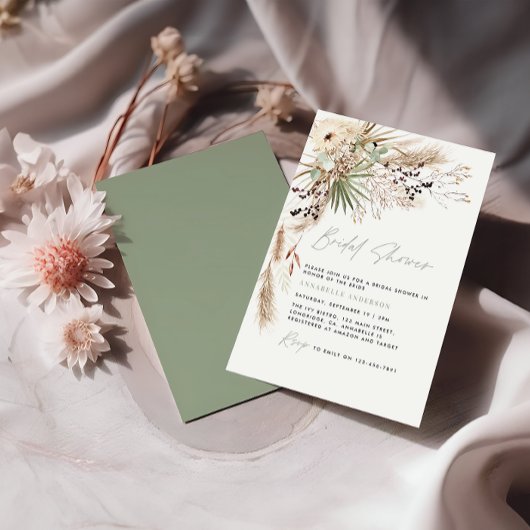 budget Vrijgezellenfeest pampas grapt moderne uitn Notitiekaartje