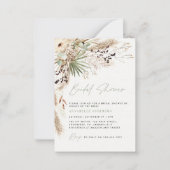 budget Vrijgezellenfeest pampas grapt moderne uitn Notitiekaartje (Voorkant)