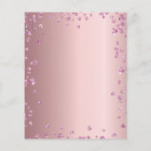 Budget vrijgezellenfeest Paris Roze uitnodiging vo (Achterkant)