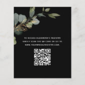 Budget Vrijgezellenfeest QR Code Eucalyptus Invita Flyer (Achterkant)