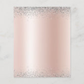 Budget Vrijgezellenfeest Roze Glitter Roos Gold Si Flyer (Achterkant)