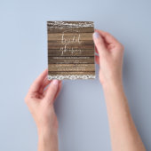 Budget Vrijgezellenfeest Rustic Farmhouse Flyer (Hand)