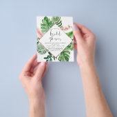 Budget Vrijgezellenfeest Tropical Palm Waterverf F Flyer (Hand)