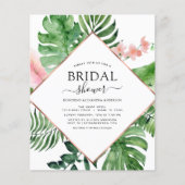 Budget Vrijgezellenfeest Tropisch palm Flyer (Voorkant)