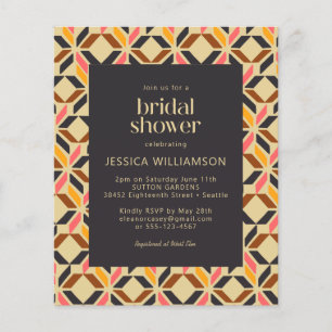 Budget Vrijgezellenfeest Uitnodigen - Art Deco Geo