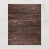 Budget Vroeg Kerstmis 3 Onmiddellijk Foto Rustic Flyer (Achterkant)