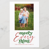 Budget Vrolijk alles Retro Kerstfoto (Voorkant)