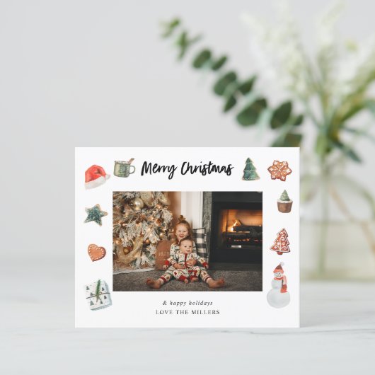 Budget Vrolijk Kerst Koekjes & Traktaties Foto (Staand voorkant)