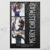 Budget Vrolijk Kerstfeest 3 foto rustiek Vakantie  (Voorkant)