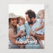 BUDGET VROLIJK KERSTFEEST Geschetste foto kerstkaa (Voorkant)