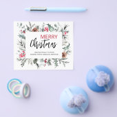 Budget Vrolijk Kerstfeest Greenery 2024 kaart (Enkel)