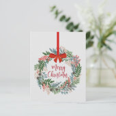 Budget vrolijk kerstfeest Kaart (Staand voorkant)