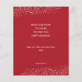 Budget vrolijk kerstfeest Kaart (Achterkant)