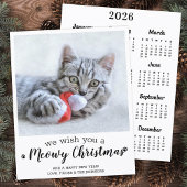 Budget Vrolijk Kerstfeest Kat Pet Foto 2025 Kalend