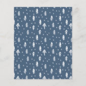 Budget vrolijk kerstfeest Moderne Kaart drie foto' (Achterkant)