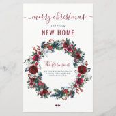 Budget Vrolijk Kerstfeest nieuw huis voor vakantie (Voorkant)