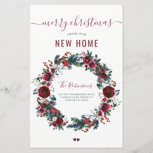 Budget Vrolijk Kerstfeest nieuw huis voor vakantie (Voorkant)