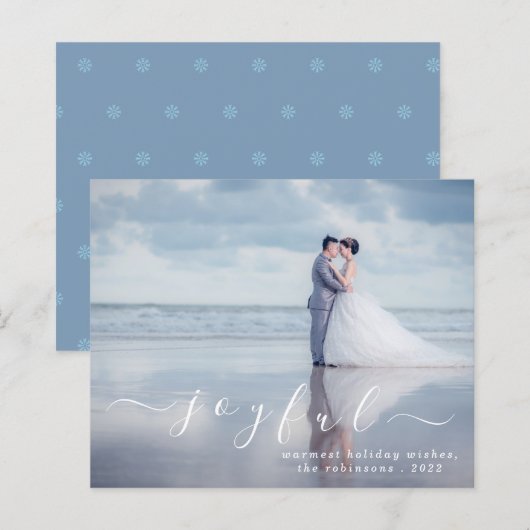 Budget vrolijk Moderne Feestdagen voor Kerstmis me (Voorkant / Achterkant)