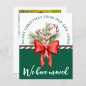 Budget Vrolijke Kerstfoto Bewegende Aankondiging (Voorkant / Achterkant)