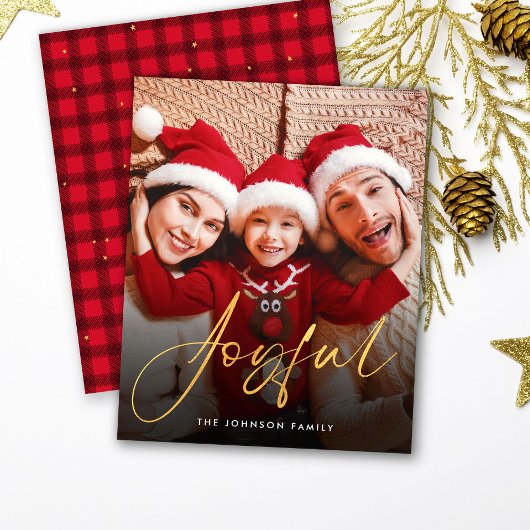 Budget Vrolijke Script Kerstkaart