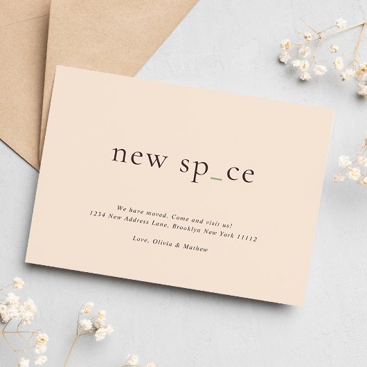 BUDGET Warm Aardse Nieuwe Plaats Nieuwe Ruimte Bew Notitiekaartje