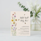 Budget Wat zal Baby zijn Geslacht onthullen Uitnod (Staand voorkant)