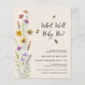 Budget Wat zal Baby zijn Geslacht onthullen Uitnod (Voorkant)