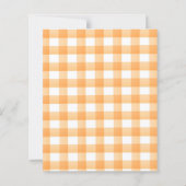Budget Watercolor Citrus Orange Baby Shower  (Achterkant)