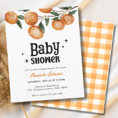 Budget Watercolor Citrus Orange Baby Shower 