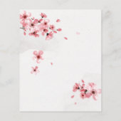Budget Watercolor Floral Cherry Blossom Wedding (Achterkant)