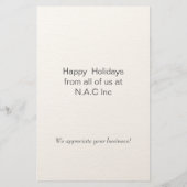 Budget Watercolor Kerstboom vakantiekaart (Achterkant)