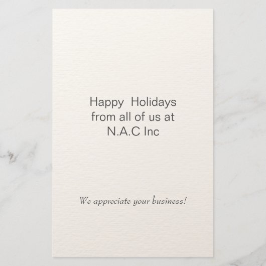 Budget Watercolor Kerstboom vakantiekaart (Achterkant)