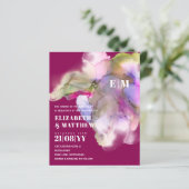 BUDGET Watercolor Trouw Abstract Paars Grijs (Staand voorkant)