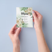 Budget Watercolor TROUW MENU. Flyer (Hand)