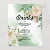 Budget Watercolor TROUW MENU. Flyer (Achterkant)