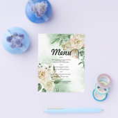 Budget Watercolor TROUW MENU. Flyer (Enkel)