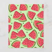 Budget Watermeloen Baby shower Bedankt Card (Achterkant)