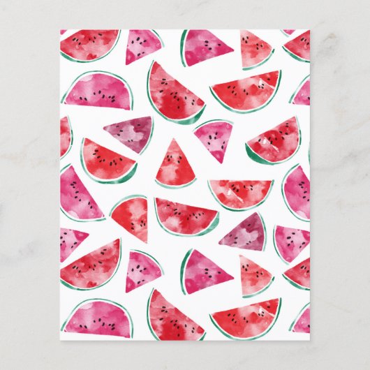 Budget Watermeloen Baby shower Uitnodiging (Achterkant)