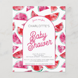 Budget Watermeloen Baby shower Uitnodiging