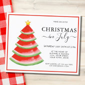 Budget Watermeloen Kerstmis in juli Uitnodiging